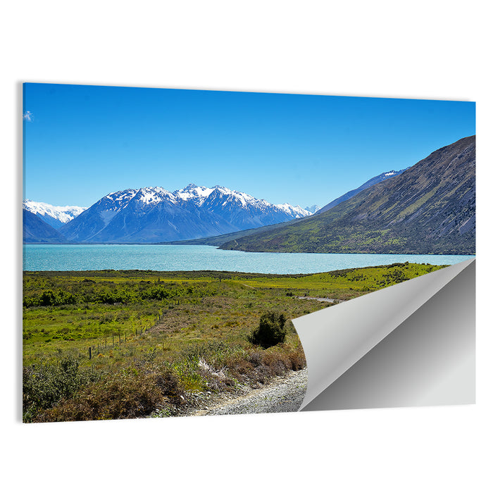 Winding Road at Lake Ohau Wall Art as a poster print