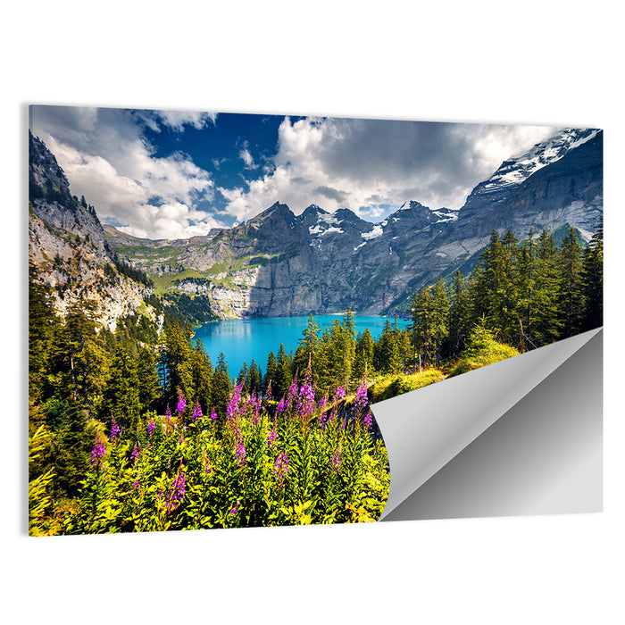 Oeschinensee Summer Landscape Wall Art as a poster print