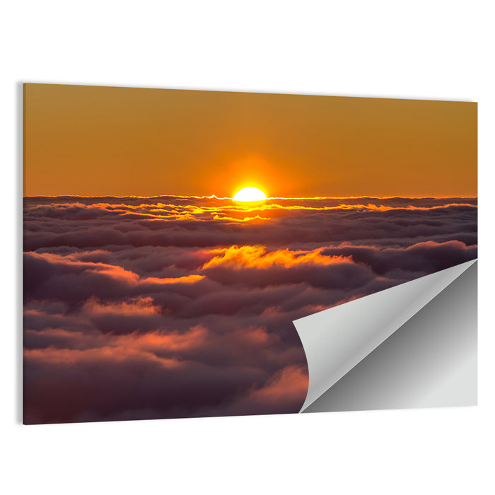 Sun Over Golden Clouds Wall Art as a poster print