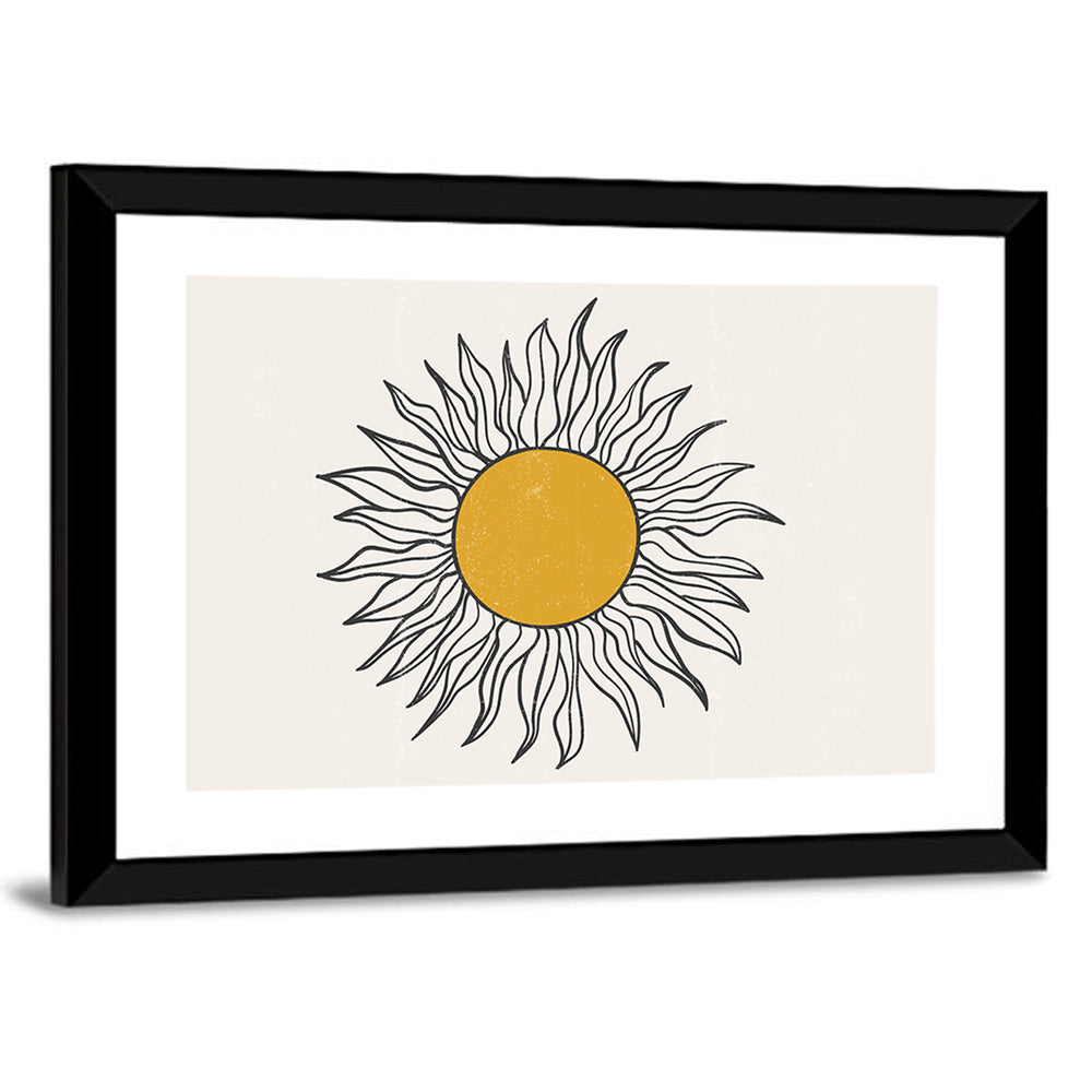 Sun Boho Minimalist I Wall Art