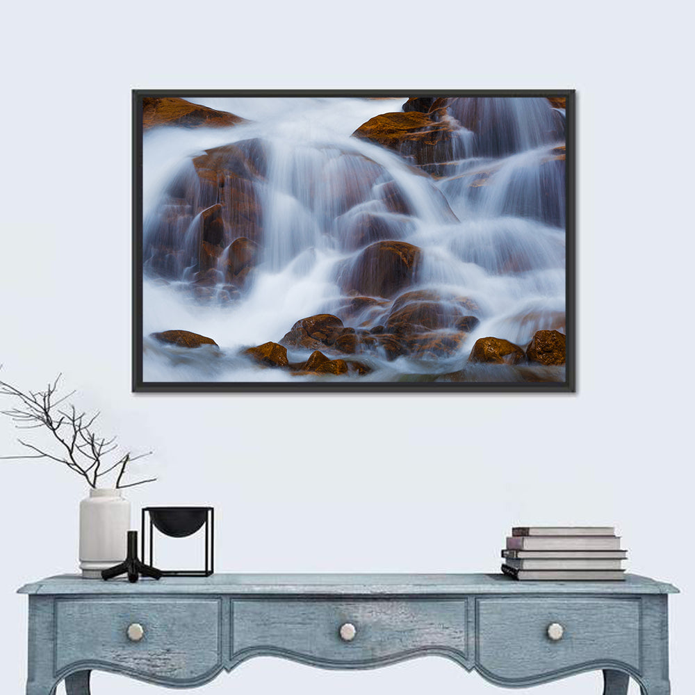 Rocky Mountain Waterfall Wall Art
