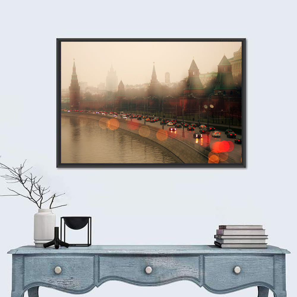 Foggy Kremlin Moscow Wall Art