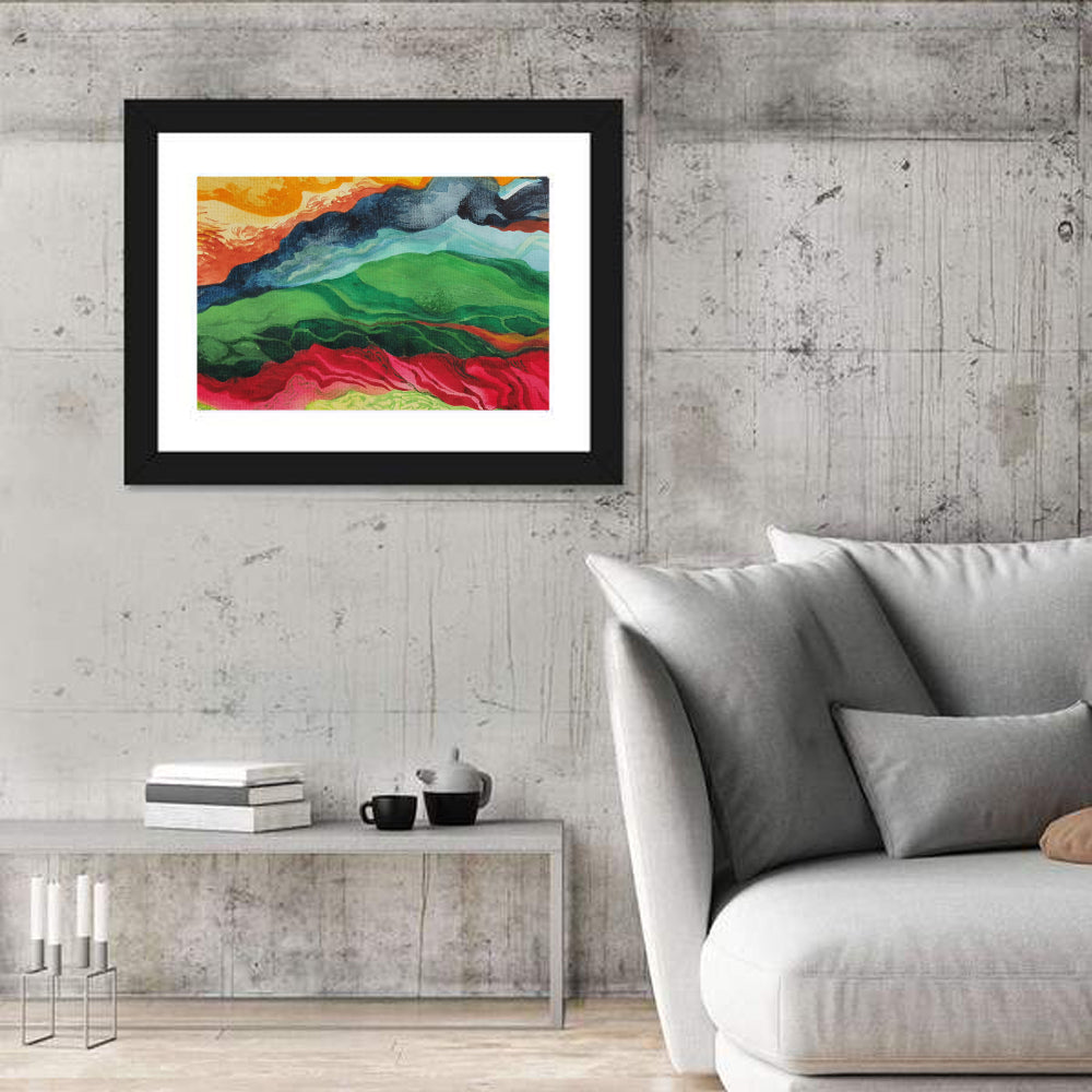 River Through Mountains Wall Art