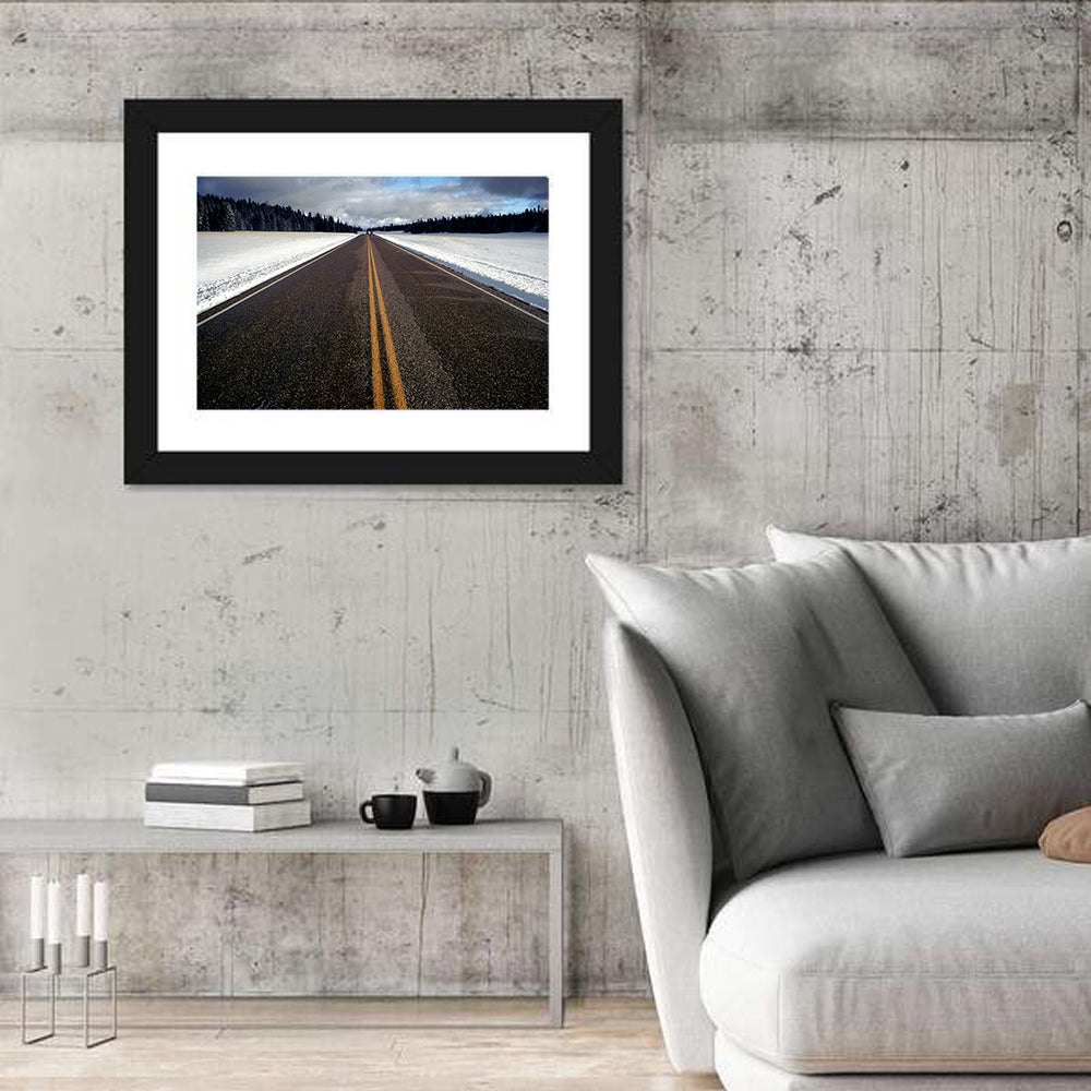 Winter Road Wall Art