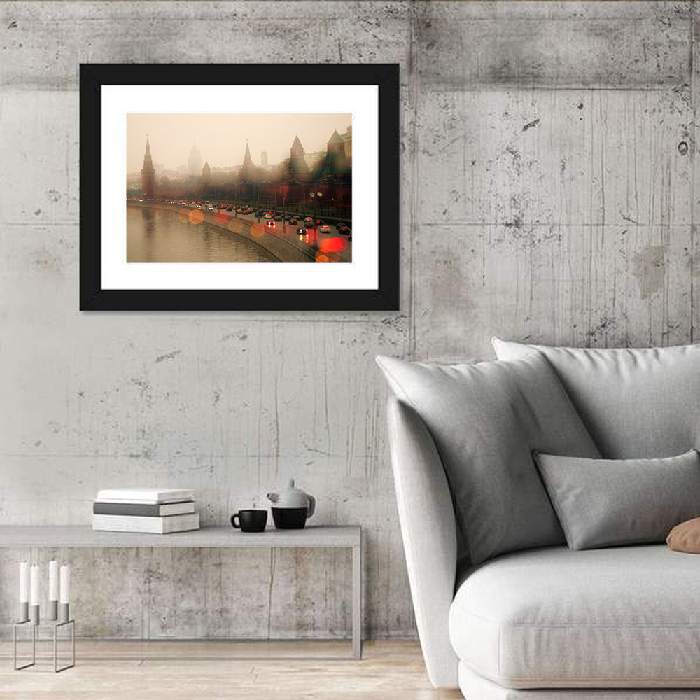 Foggy Kremlin Moscow Wall Art