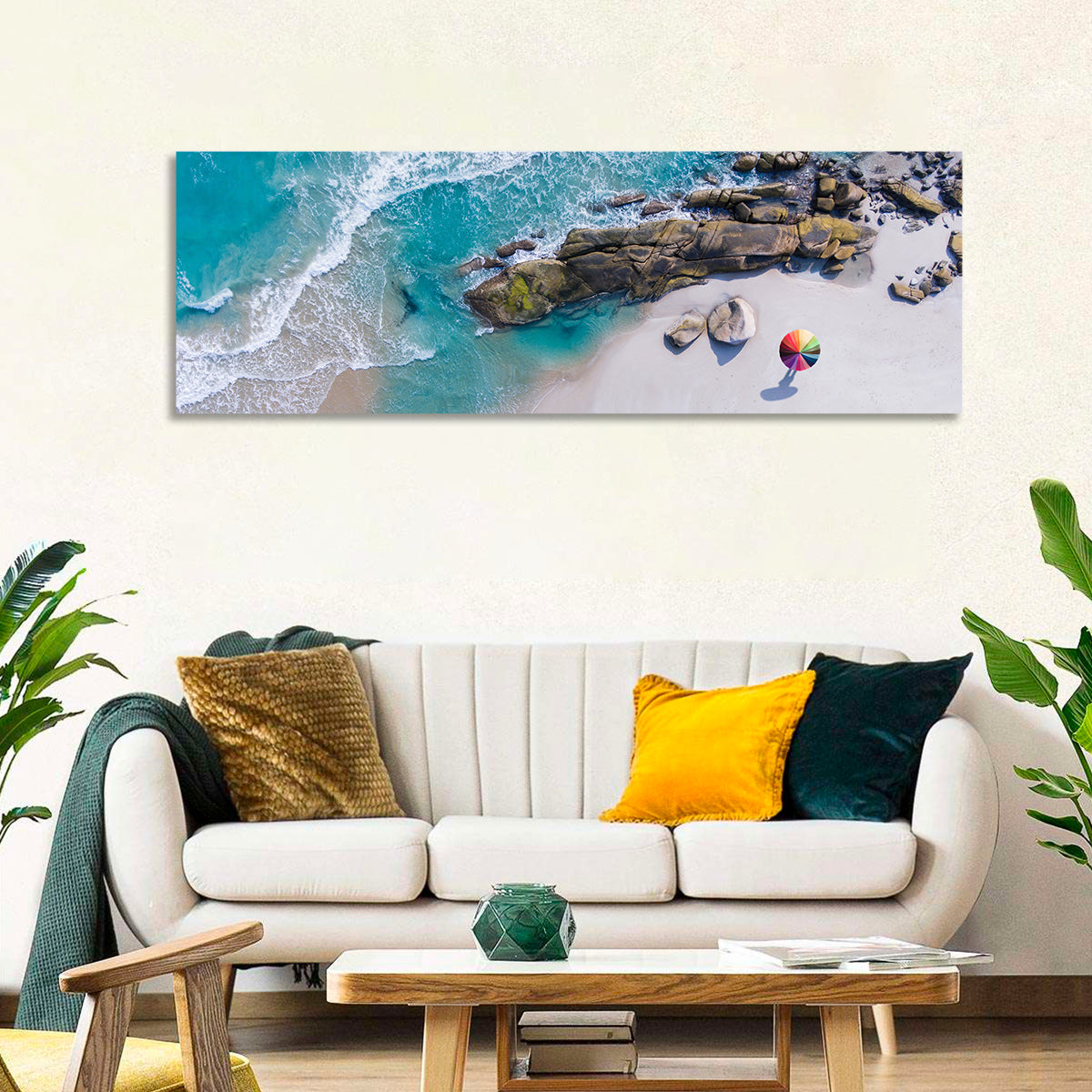 Beach Aerial View Wall Art