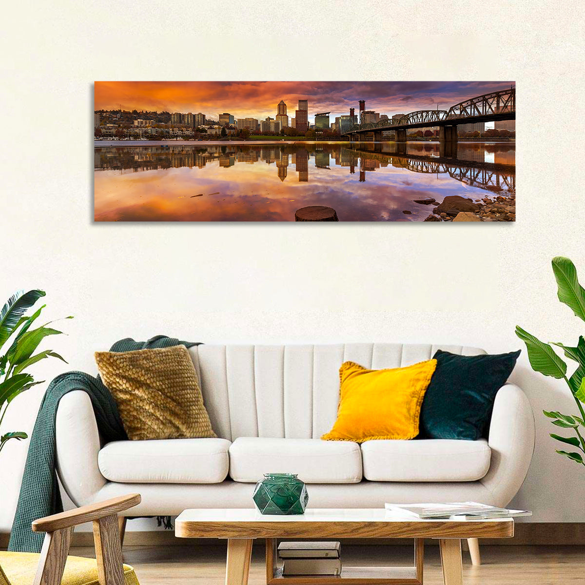 Portland Downtown Skyline Wall Art