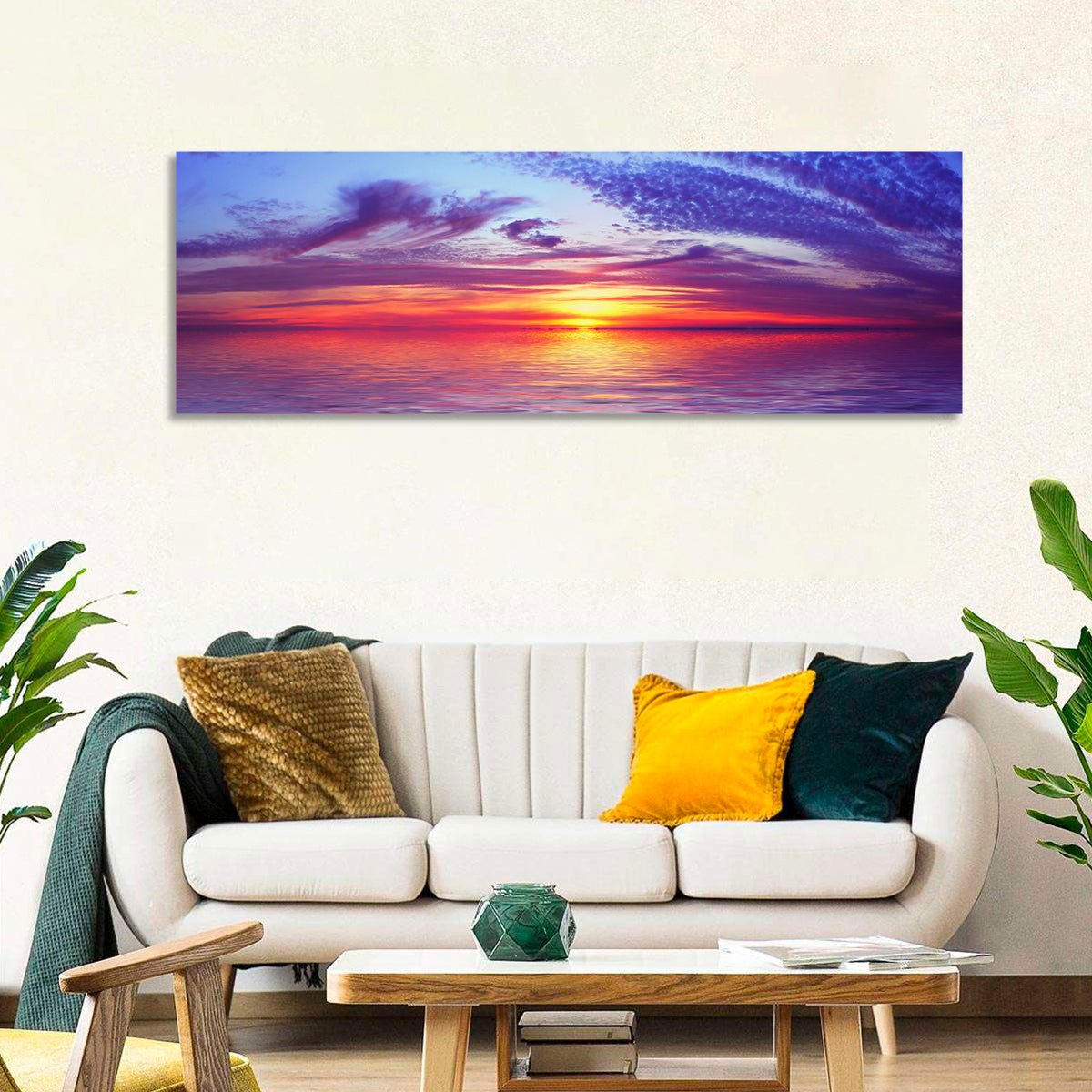 Bay Beach Sunset Wall Art