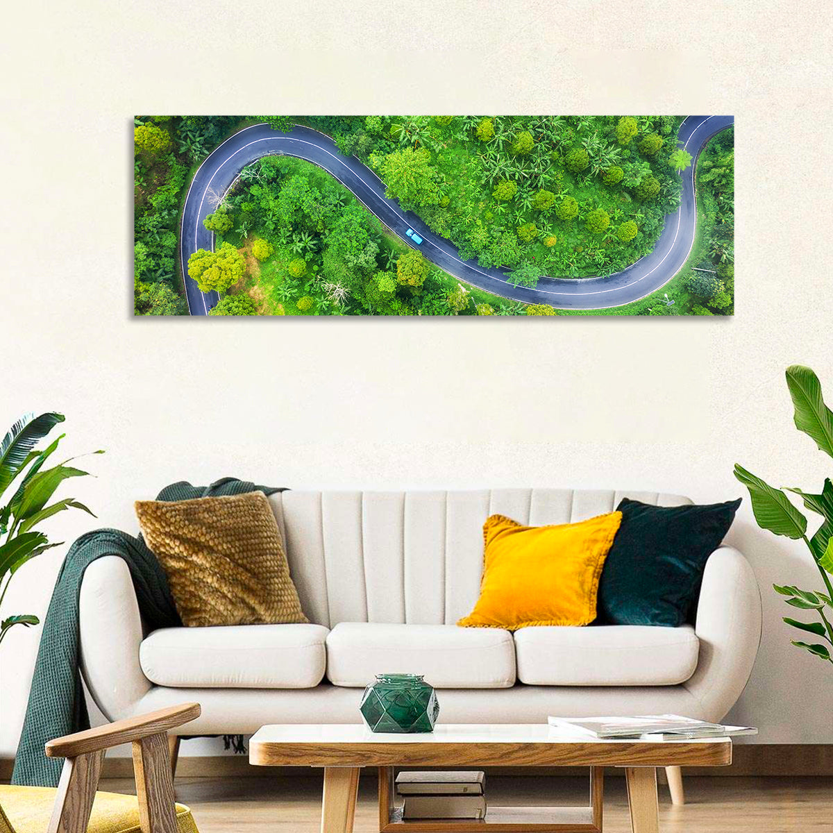Summer Forest Road Wall Art