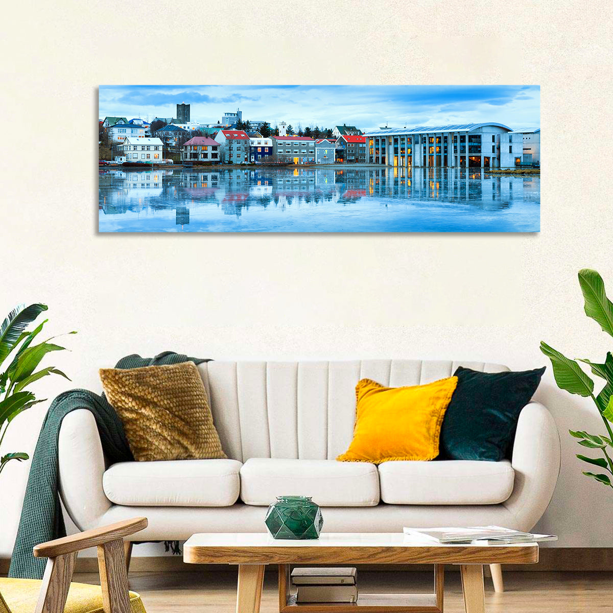 Blue City Hall Reykjavik Wall Art