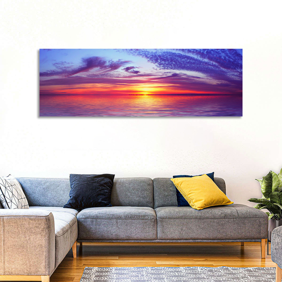 Bay Beach Sunset Wall Art