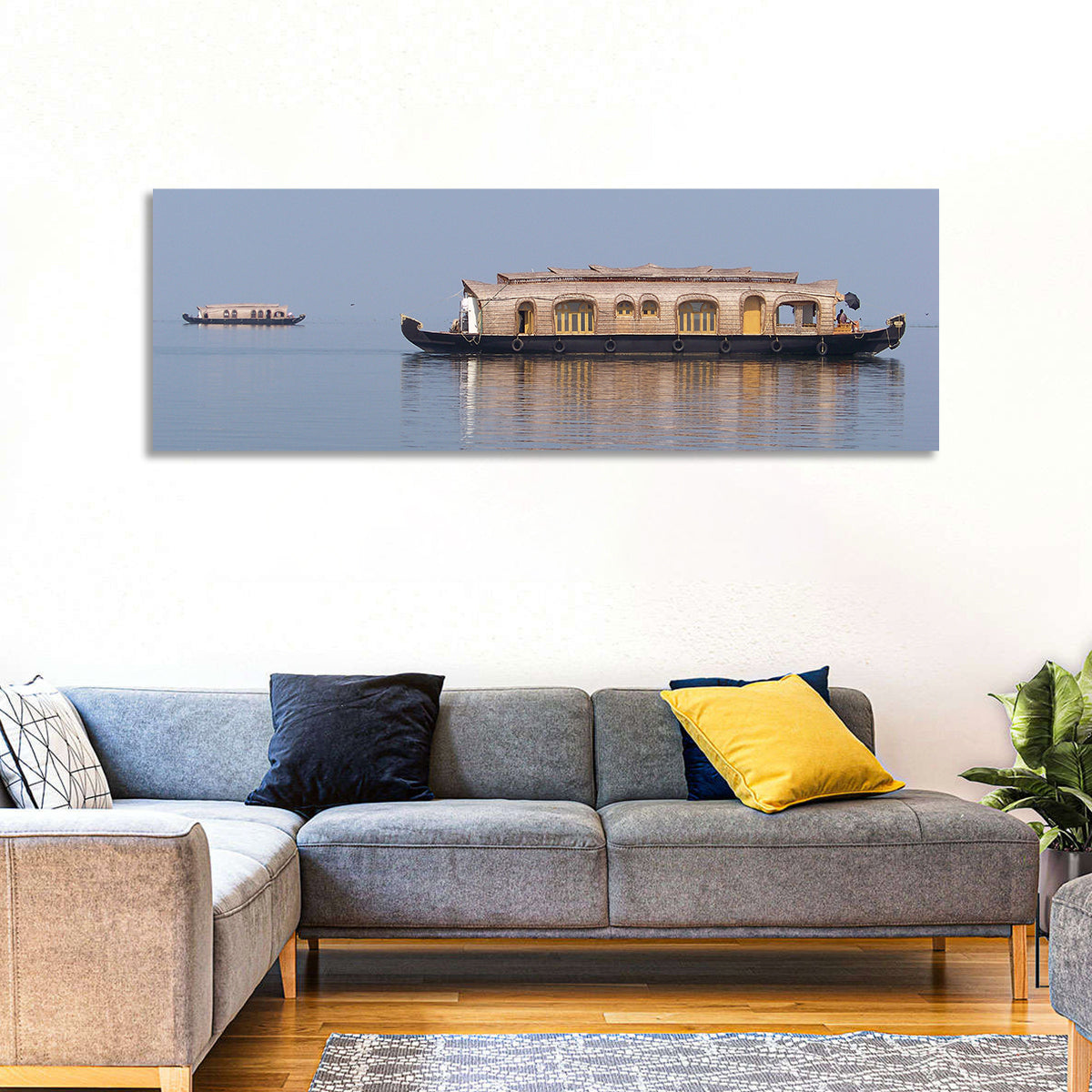 Vembanad Lake Houseboat Wall Art
