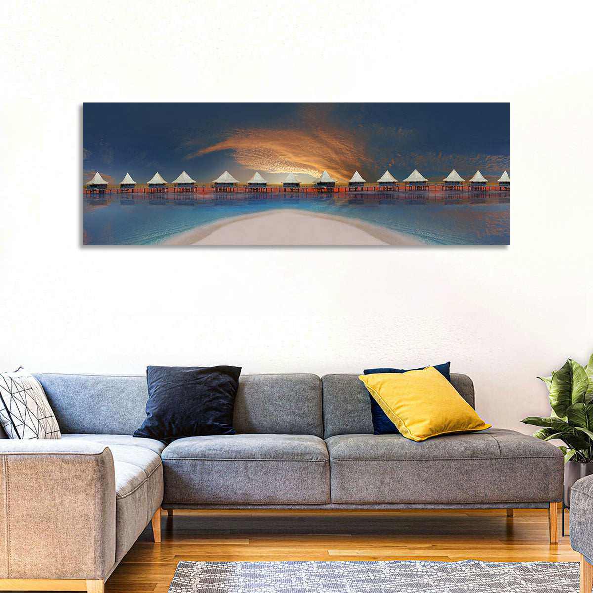 Beach Bungalows Wall Art