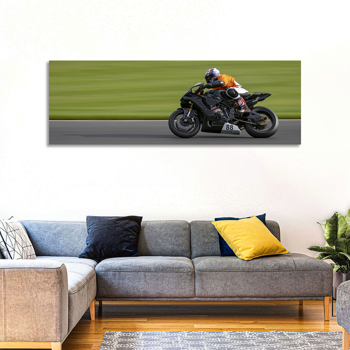 Racing Motorbike Wall Art