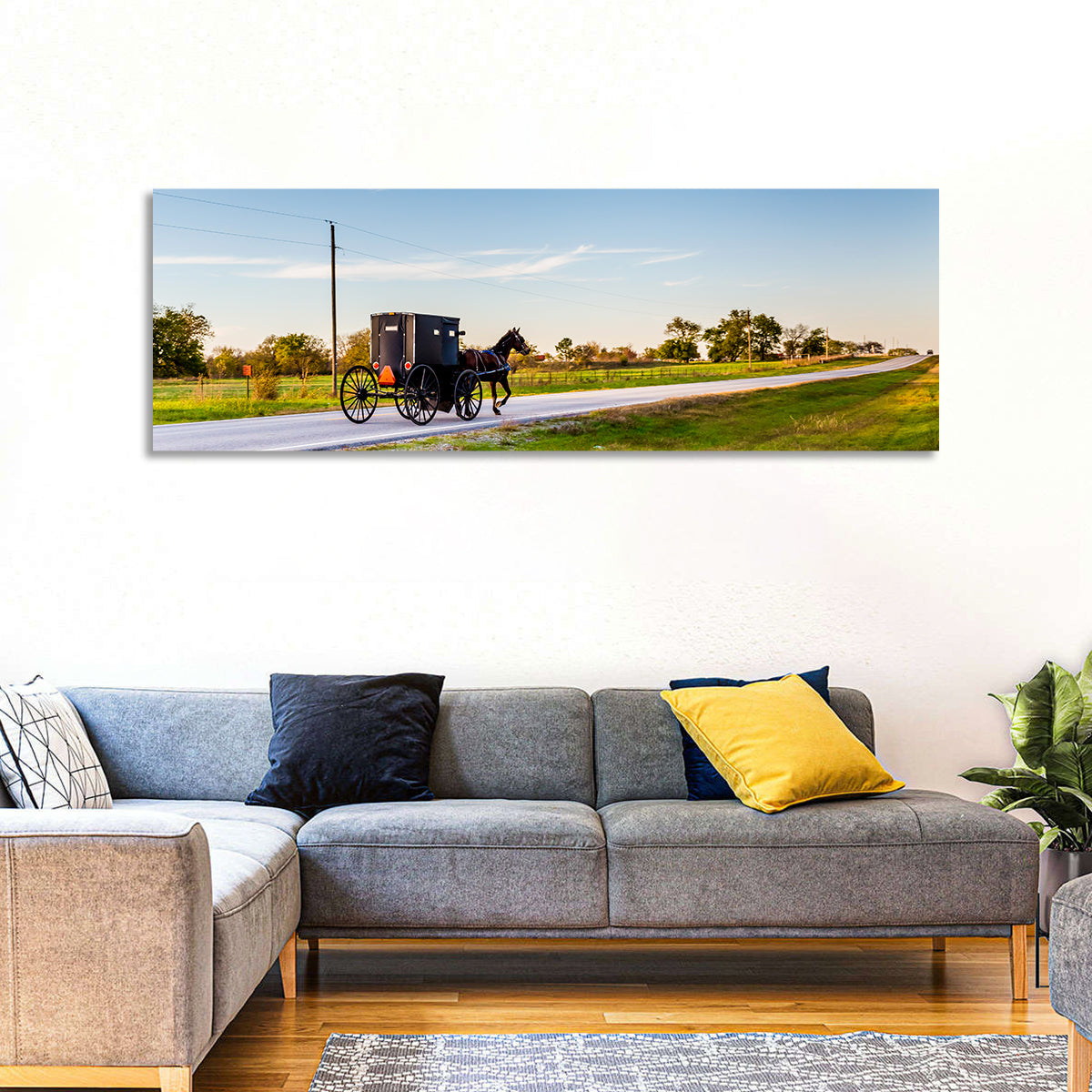 Horse and Buggy Amish Oklahoma Wall Art