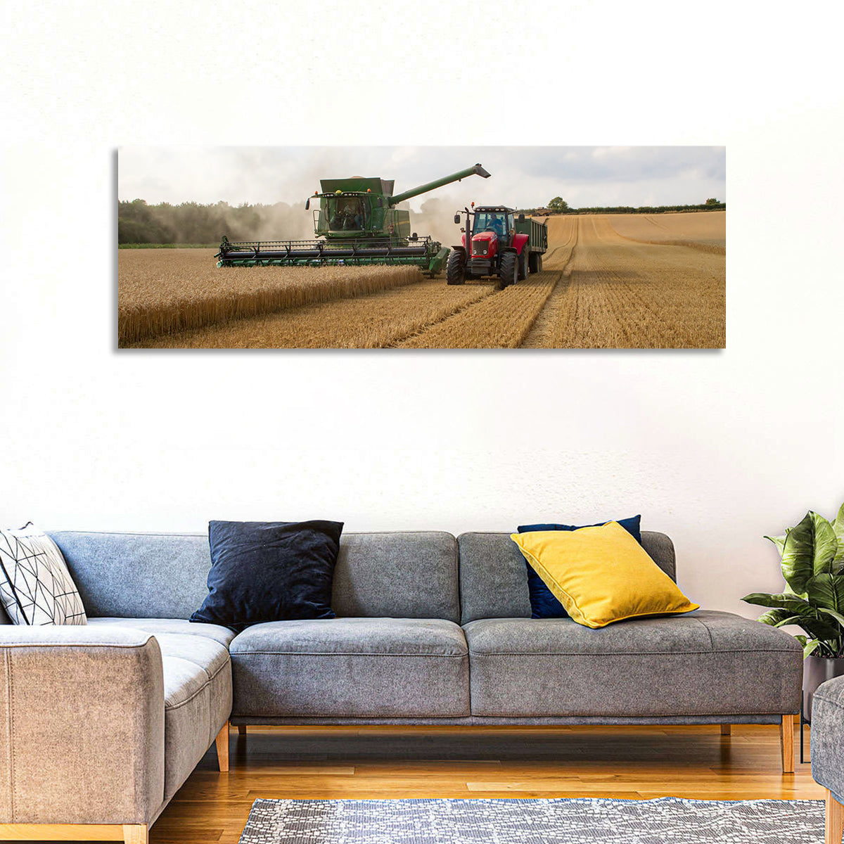 Crop Harvesting Wall Art