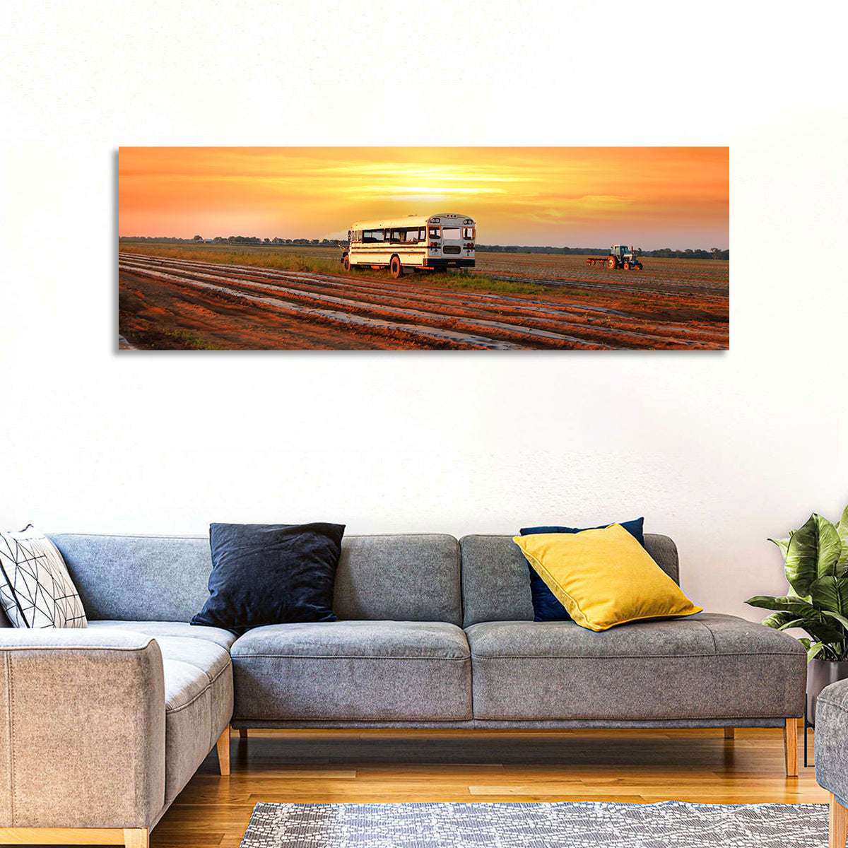 Farms Field Rural Indiana Wall Art