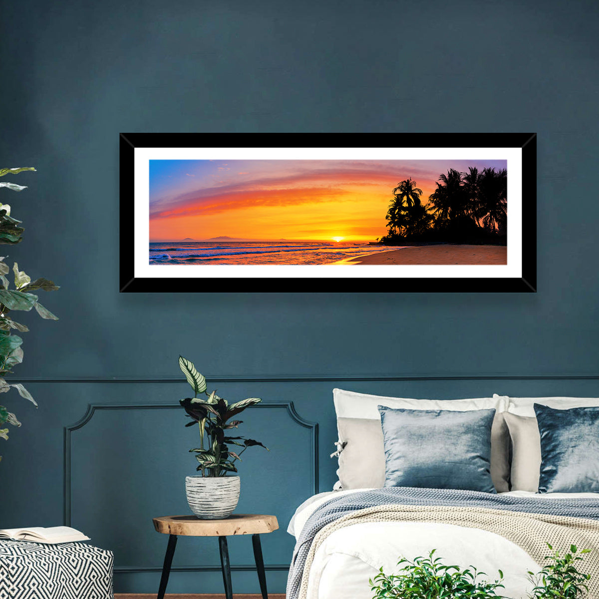 Tropical Beach Sunset Wall Art