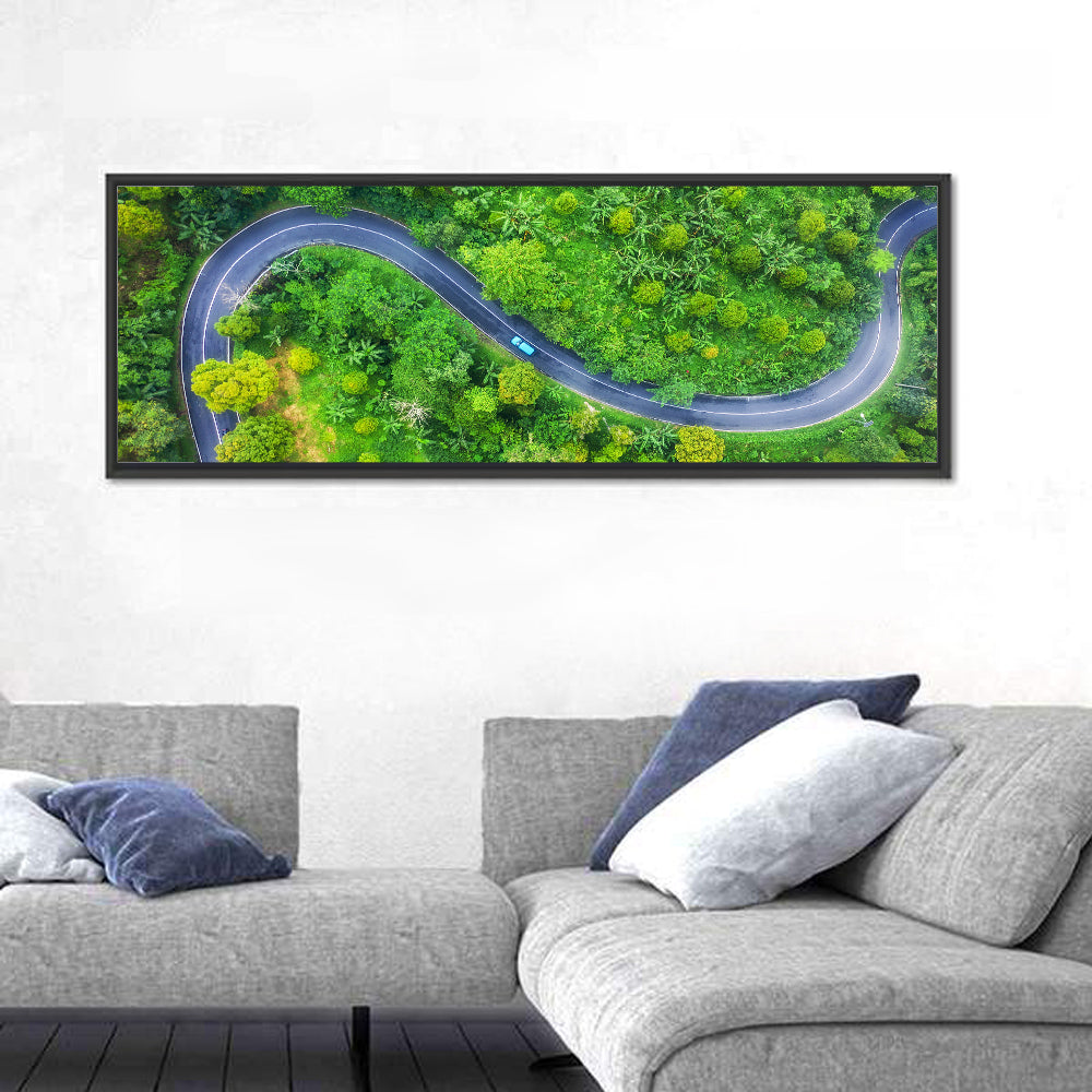 Summer Forest Road Wall Art