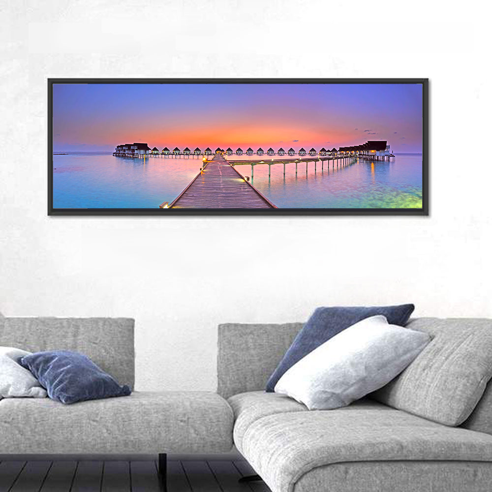 Maldives Island Sunset Wall Art