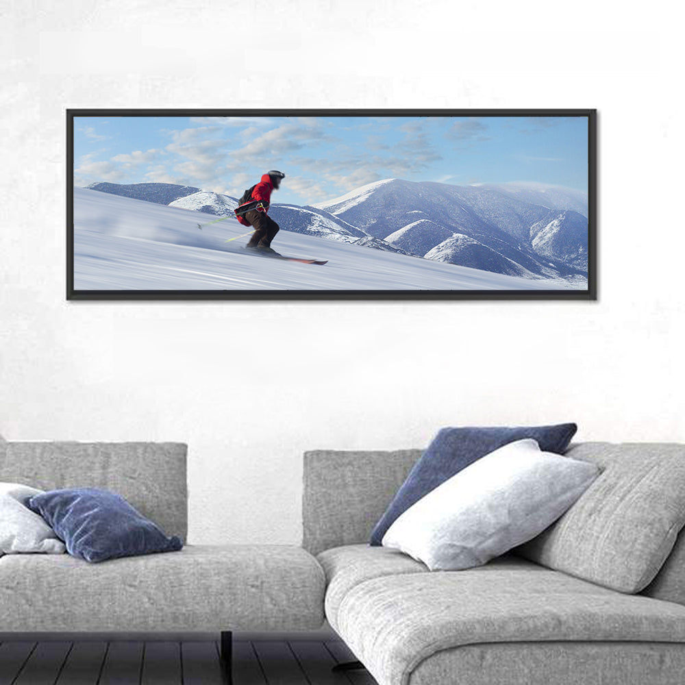 Man Skiing on Slope Wall Art