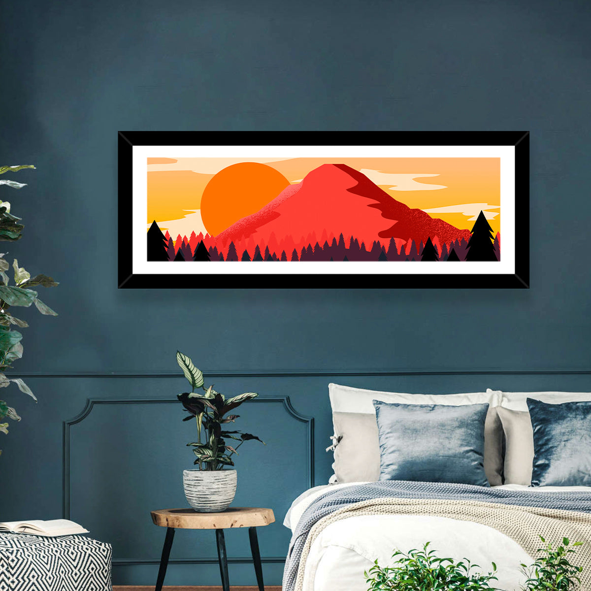 Red Mountain Sunset Wall Art