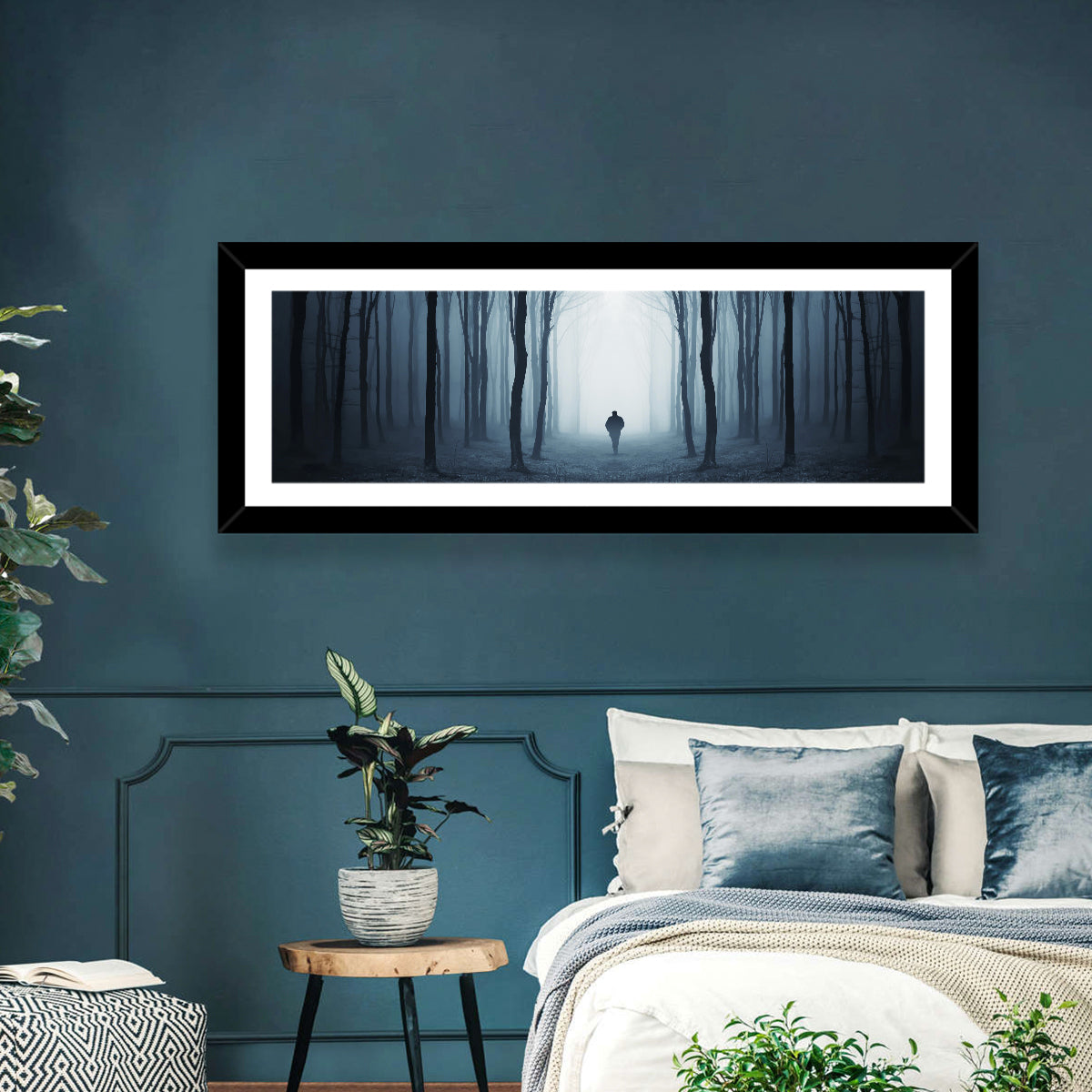Man & Creepy Forest Wall Art