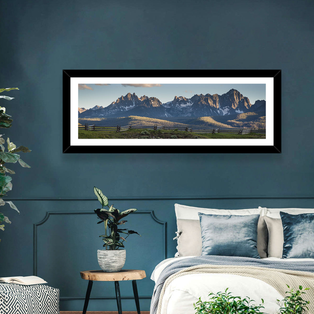 Sawtooth Mountain Range Wall Art