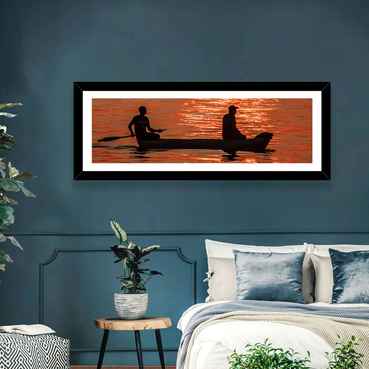 Sailing Boat at Sunset Wall Art
