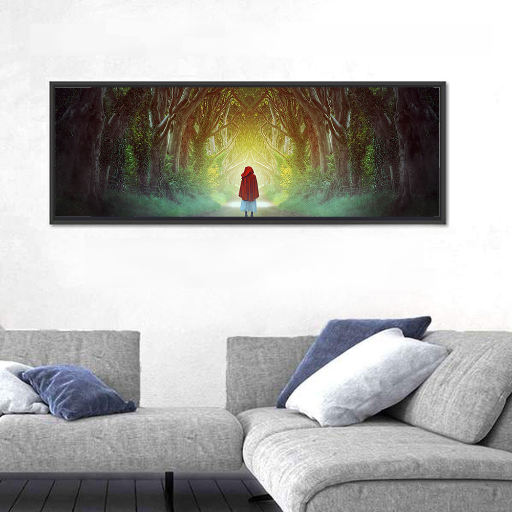 Hedges Forest Pathway Wall Art