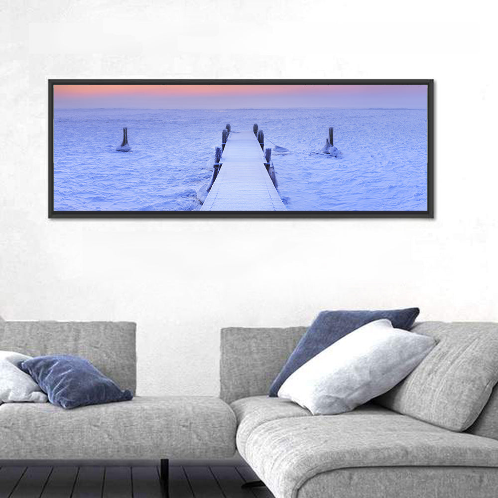 Frozen Lake Jetty Wall Art