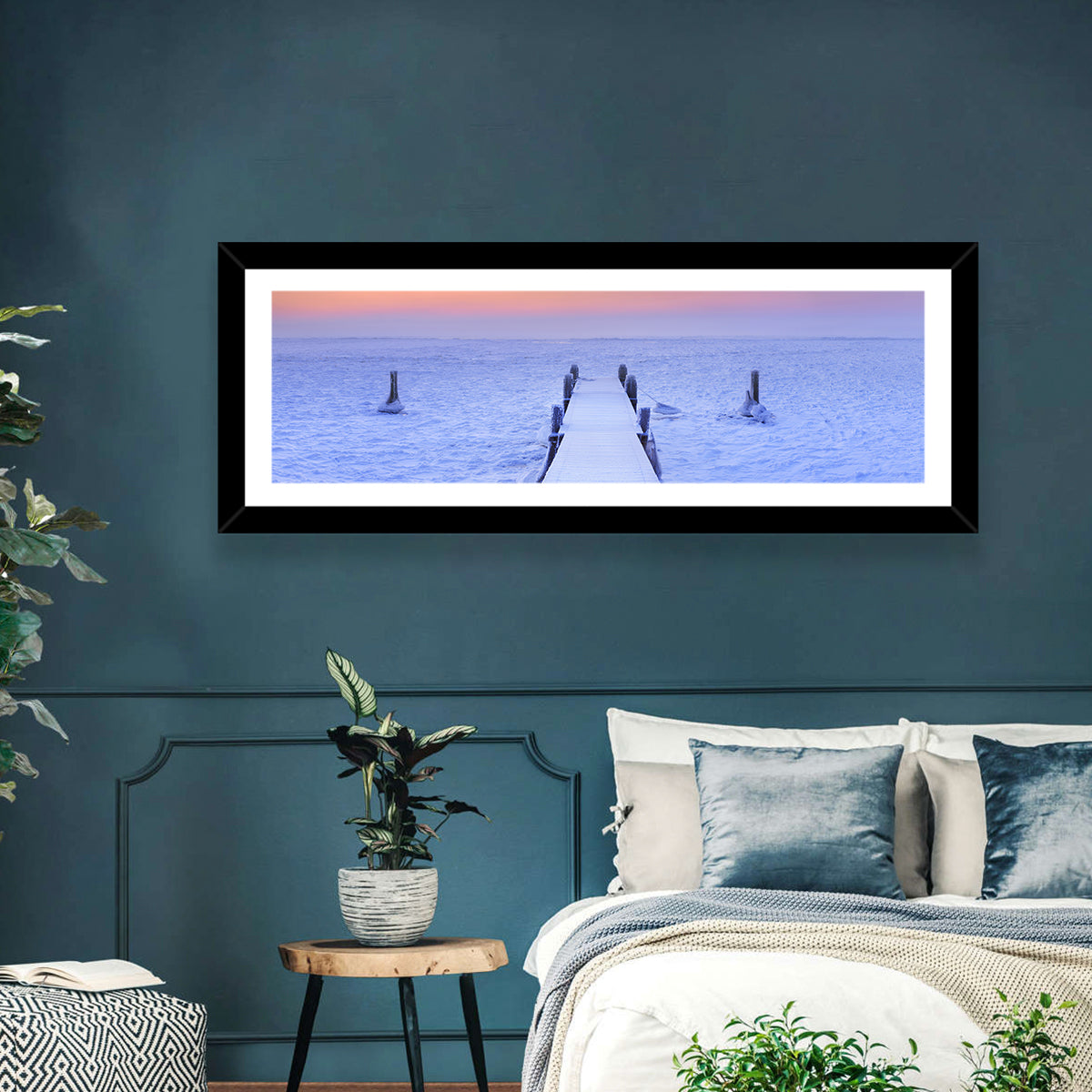 Frozen Lake Jetty Wall Art