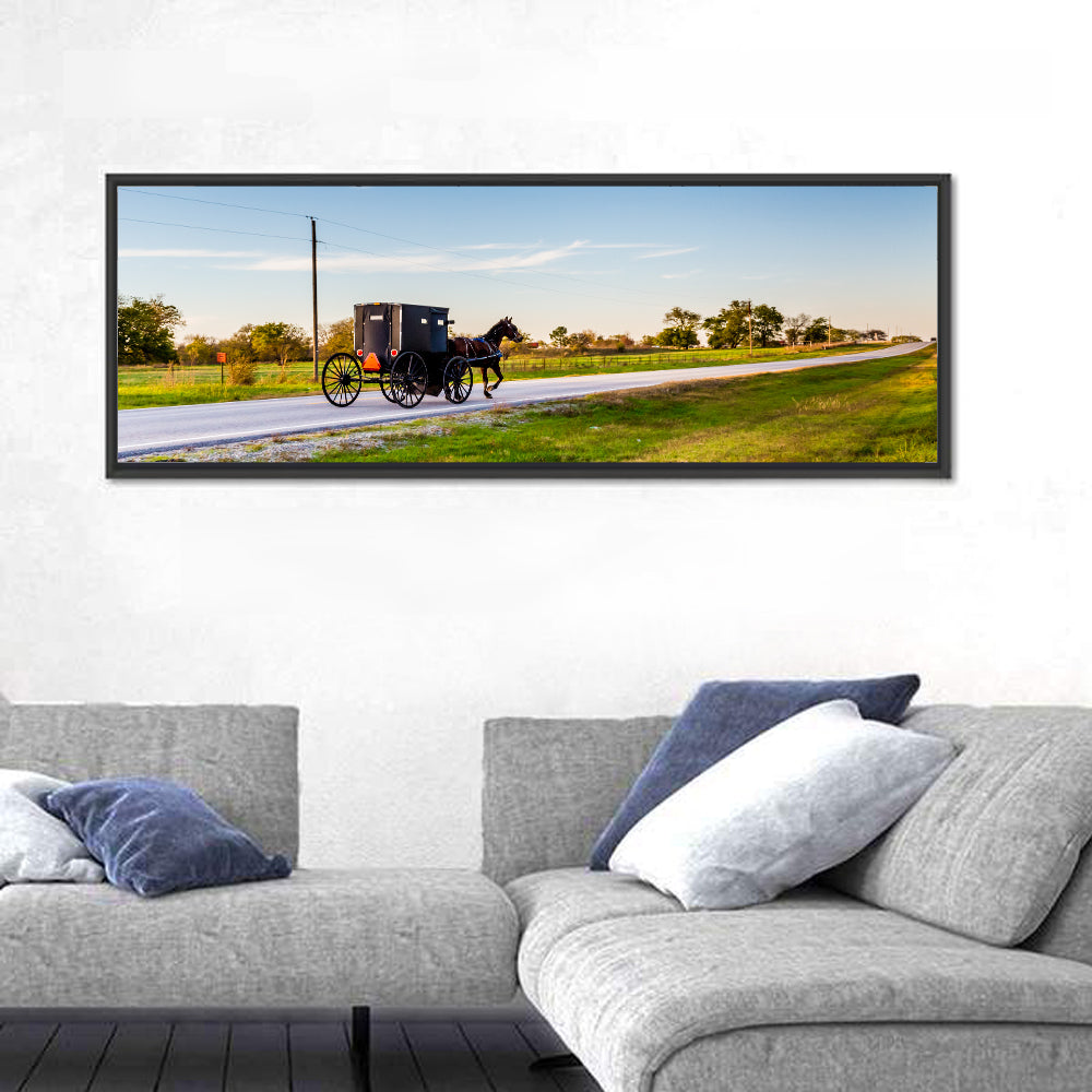Horse and Buggy Amish Oklahoma Wall Art