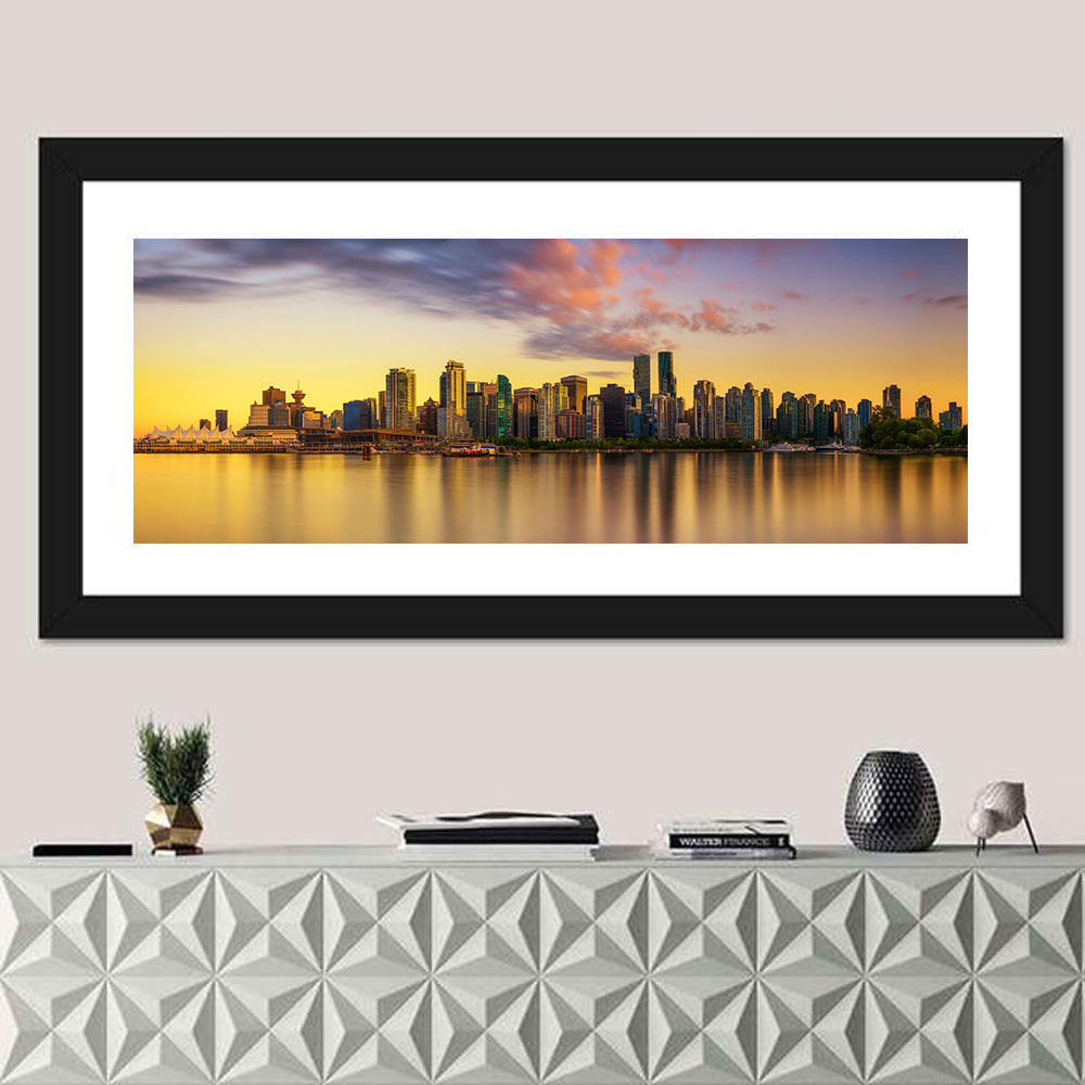Vancouver Downtown Sunset Wall Art