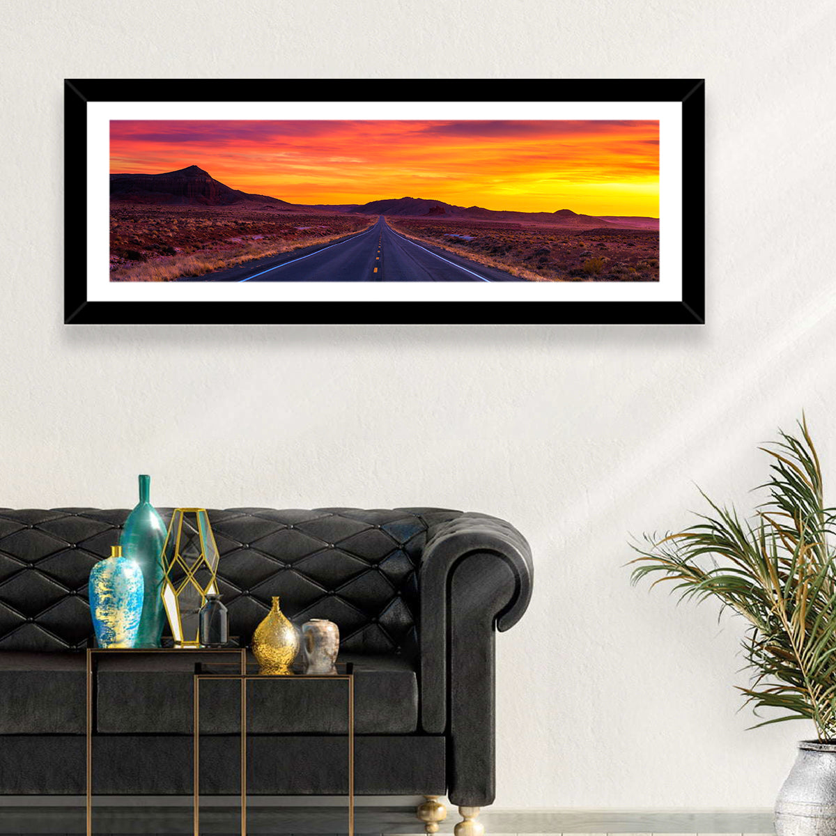 Infinite Road Sunset Wall Art