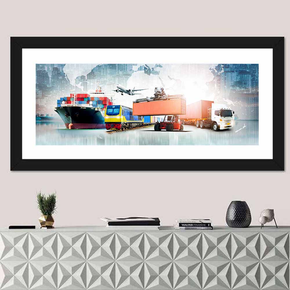 Logistics Business Concept Wall Art