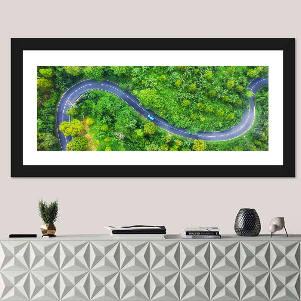 Summer Forest Road Wall Art