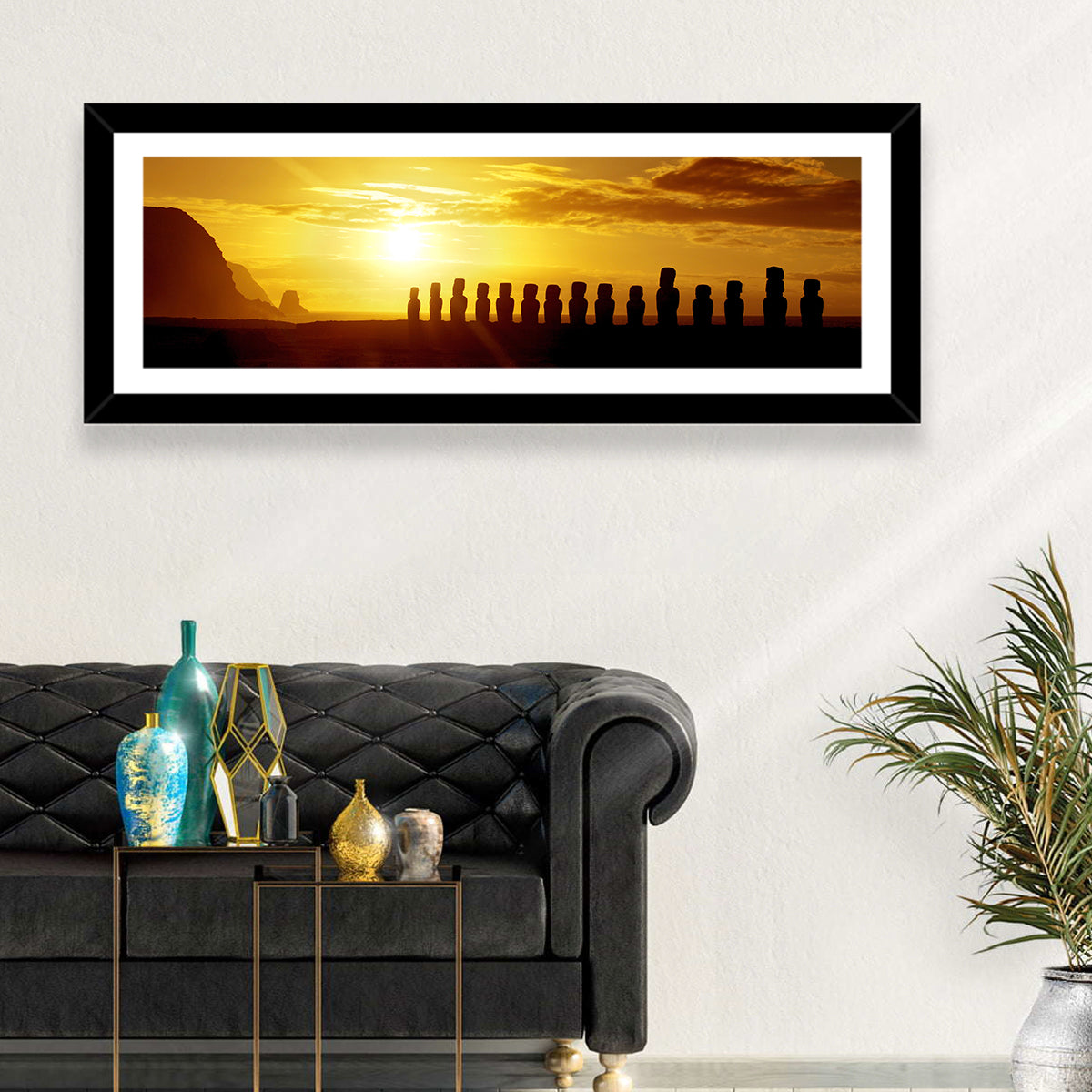 Stone Statues Easter Island Wall Art