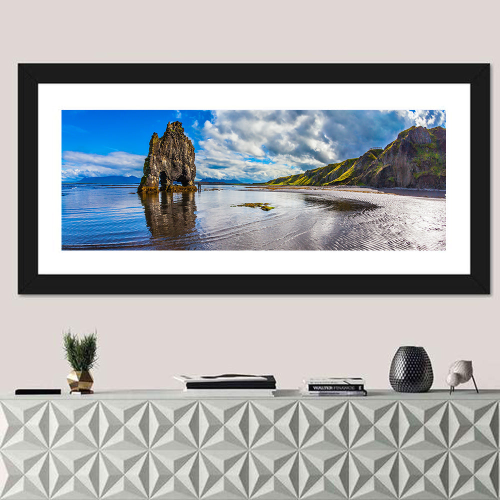 Rock Hvitserkur Sunset Wall Art