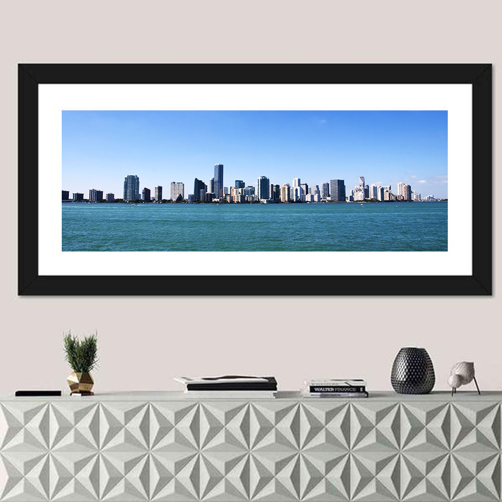 Miami Downtown Skyline Wall Art