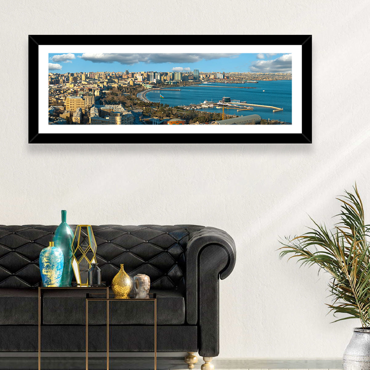 Baku Coastline Wall Art