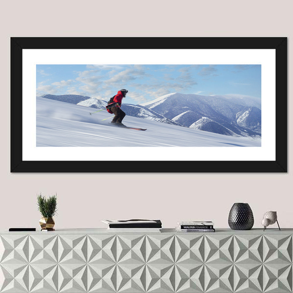 Man Skiing on Slope Wall Art