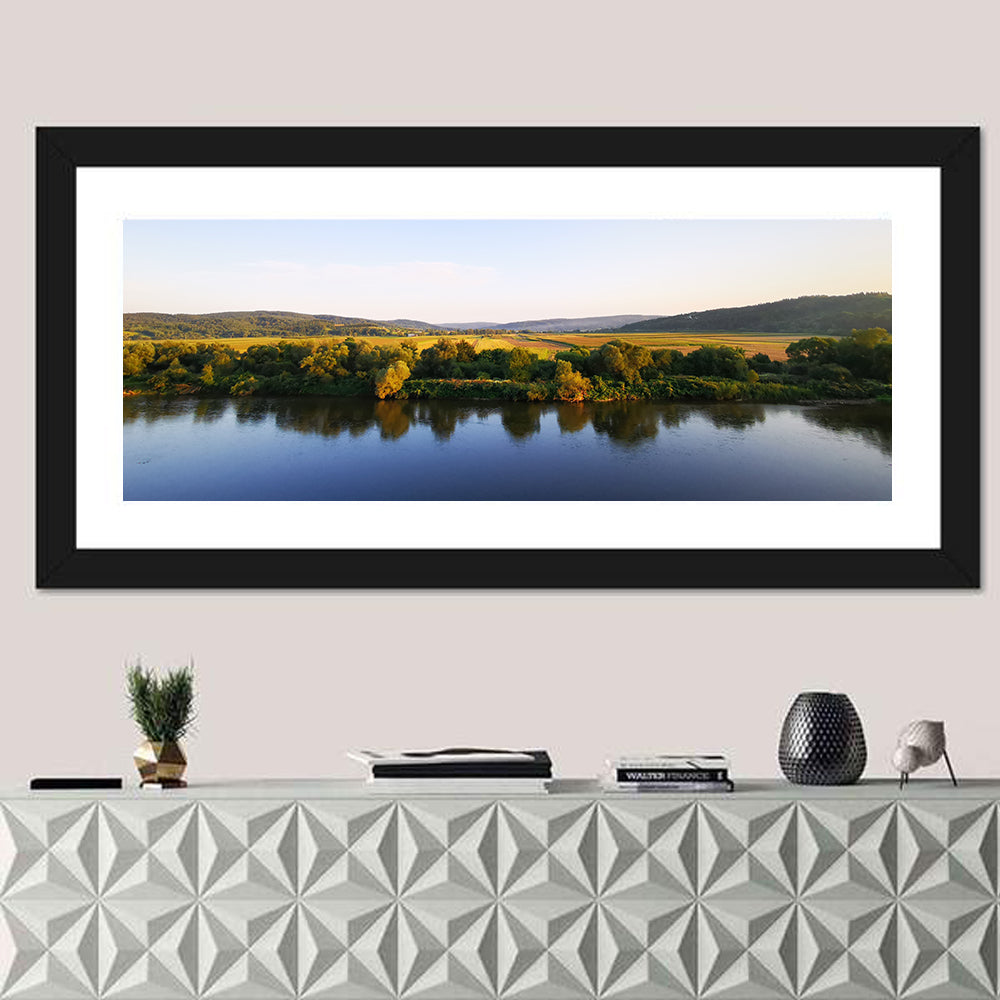 Peaceful River Sunset Wall Art