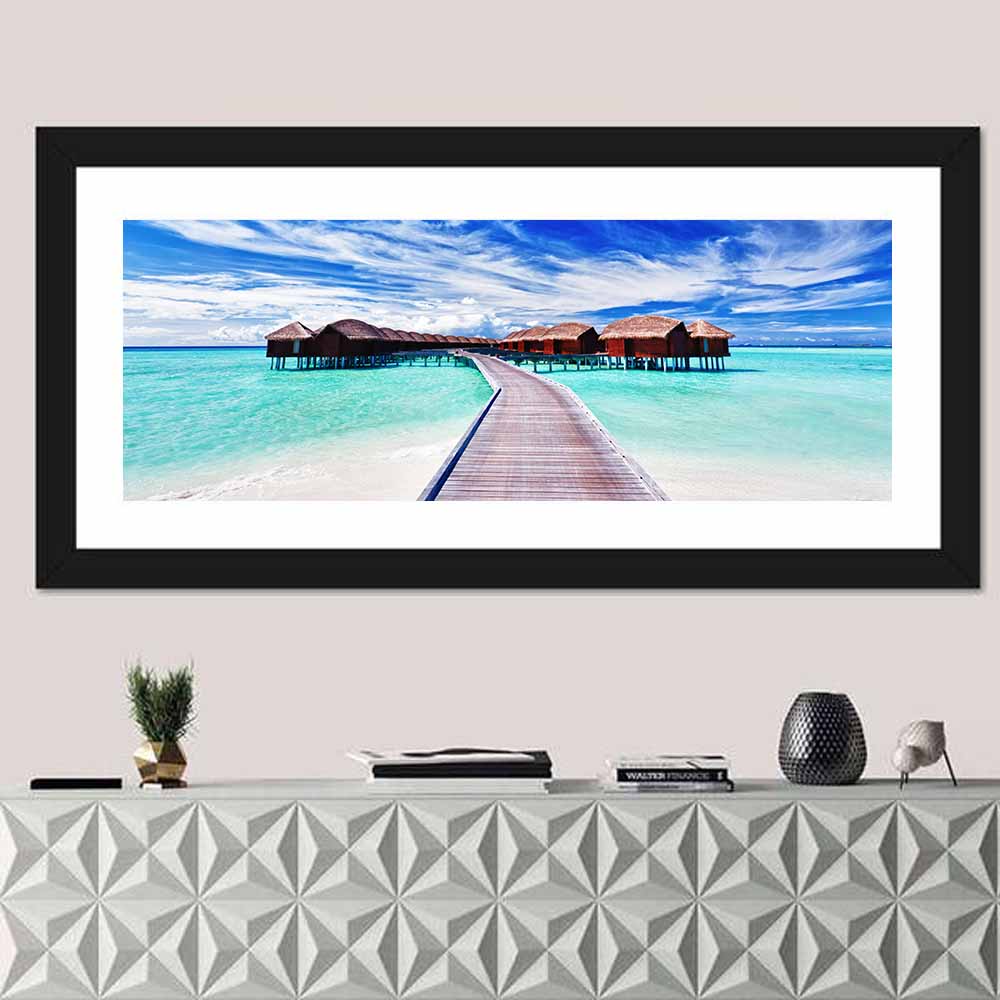 Tourists Villas Maldives Wall Art