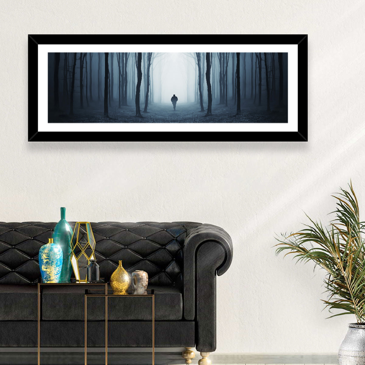 Man & Creepy Forest Wall Art