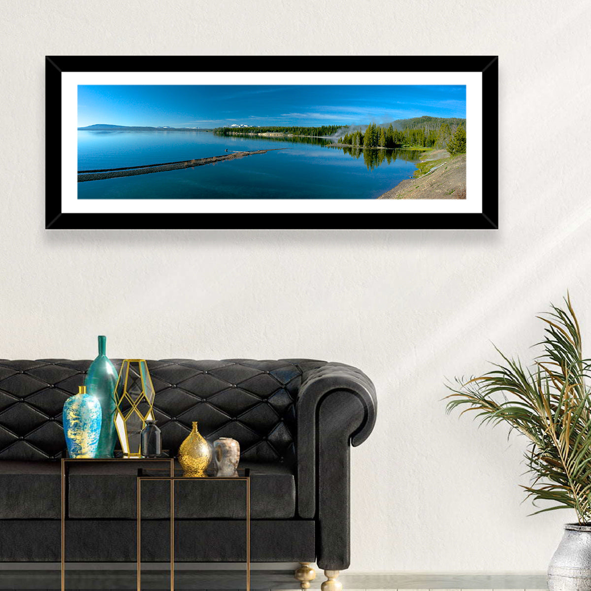 Yellowstone Lake Shore Wall Art