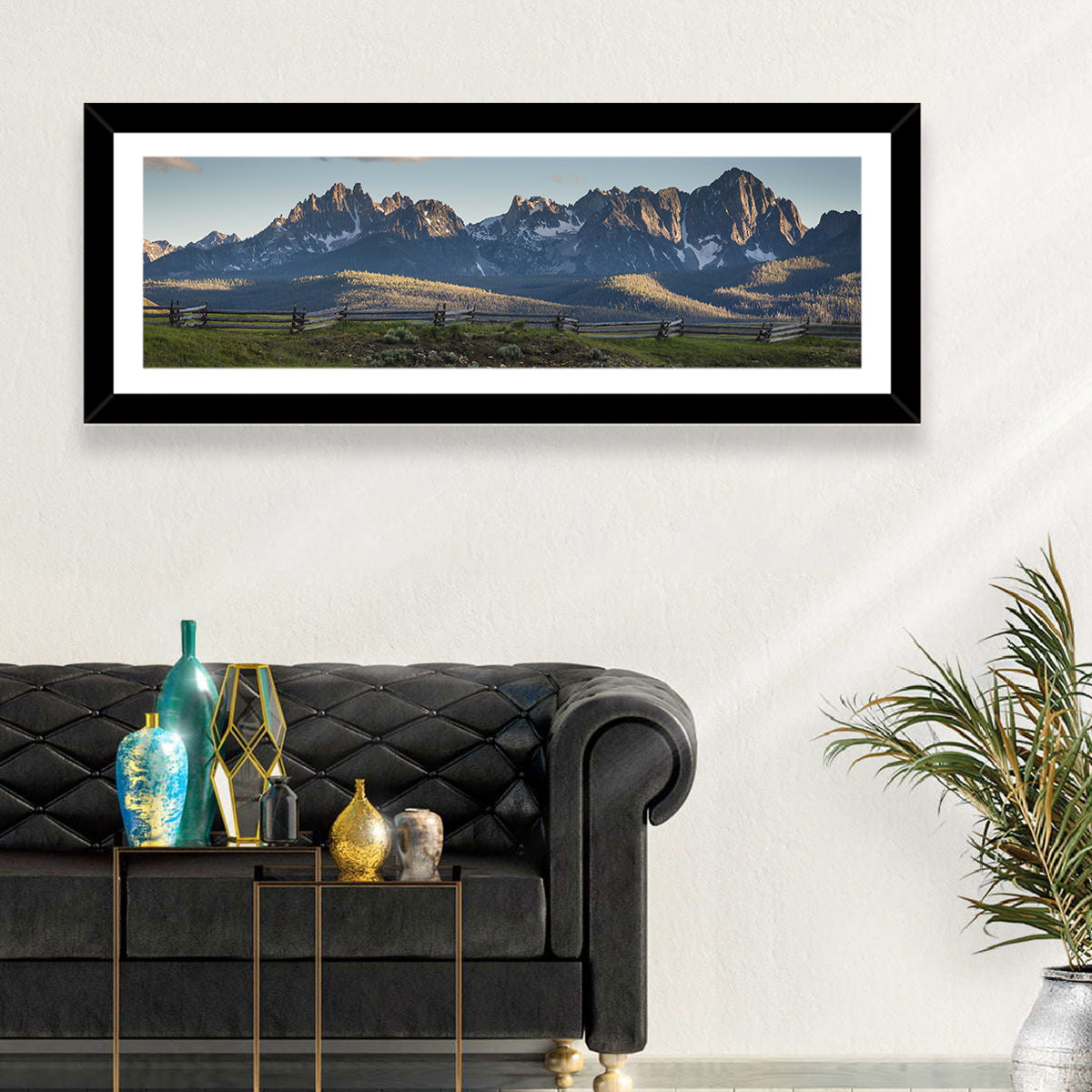 Sawtooth Mountain Range Wall Art