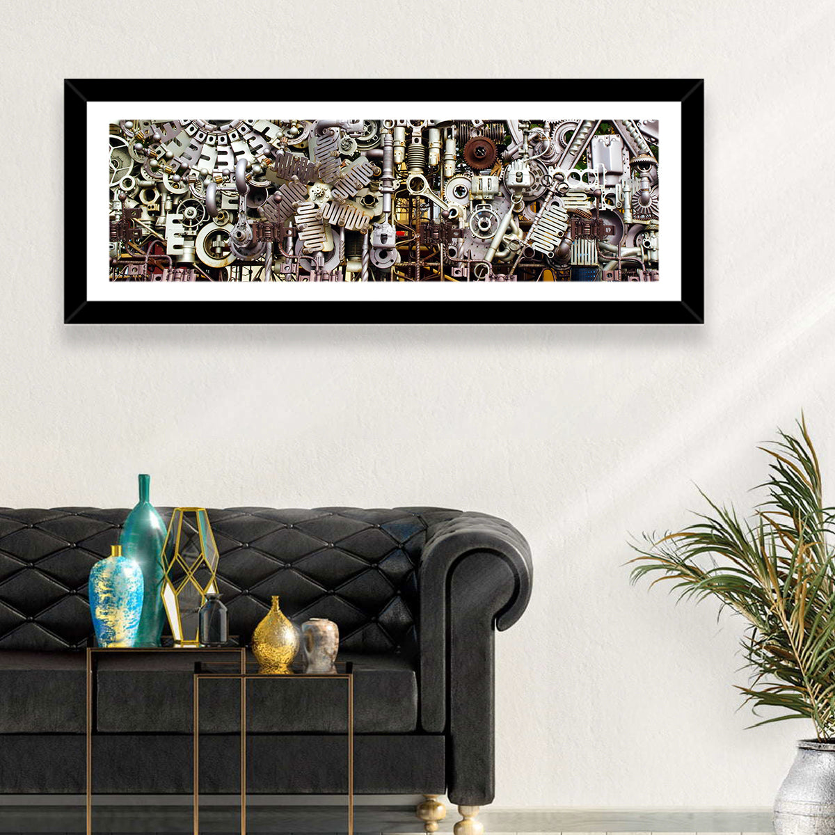 Machine Parts Assembly Wall Art