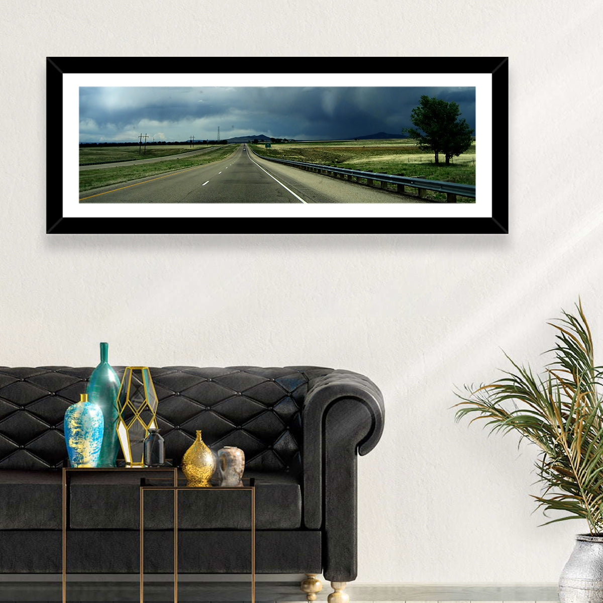 New Mexico Stormy Highway Wall Art