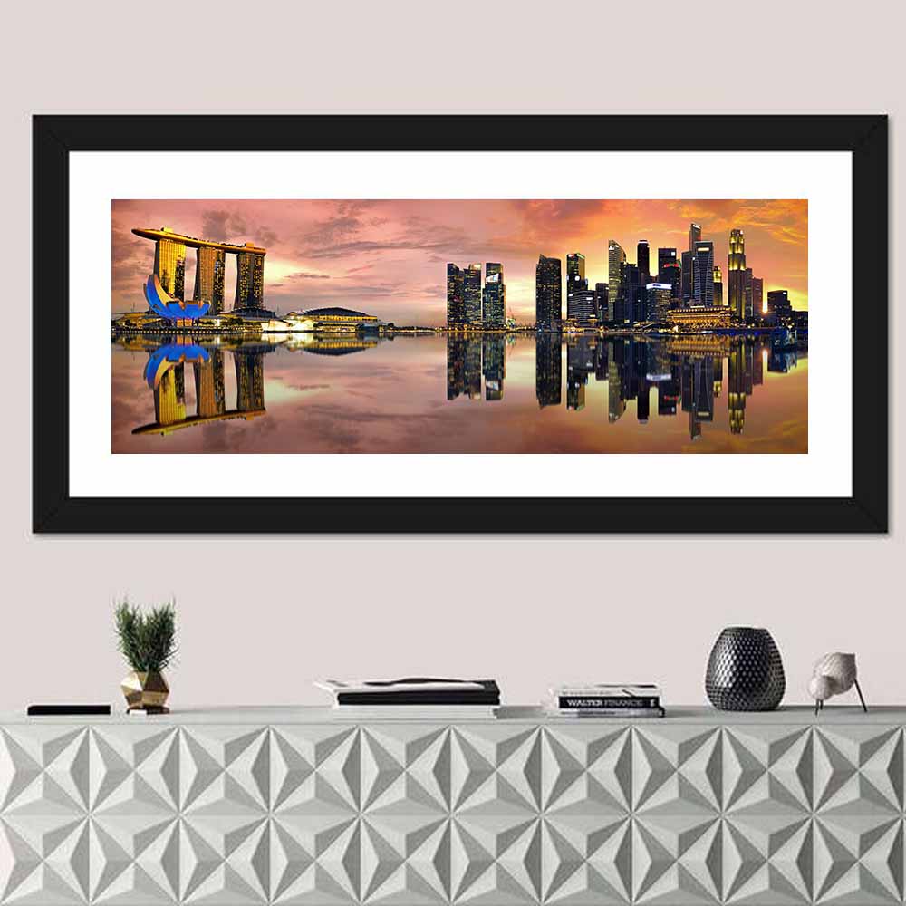 Singapore Skyline Wall Art